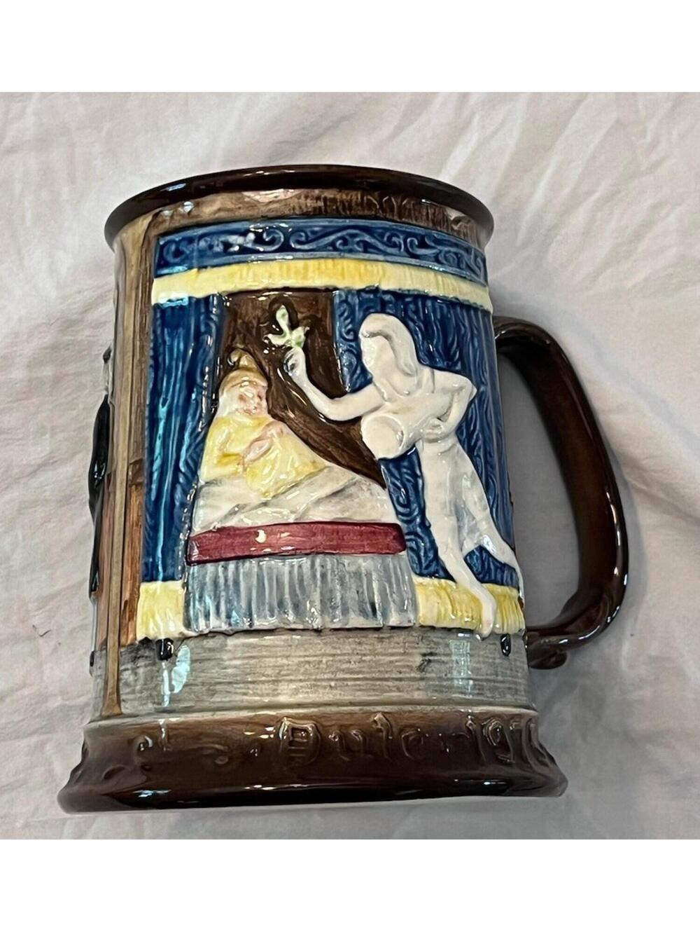 Vtg Royal Doulton John Beswick Ltd Ed 1975 Christmas Carol Tankard 7094/15000